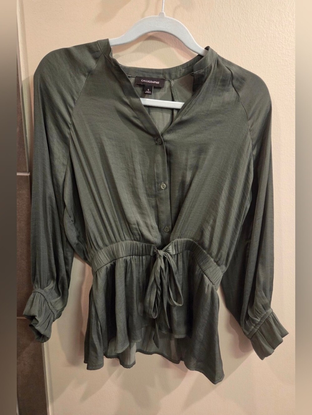 Green Calligraphie Blouse